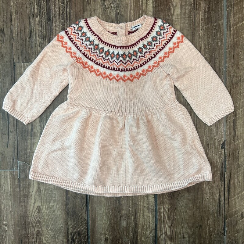 Janie And Jack Sweater Dr, Peach, Size: Baby 6-12M