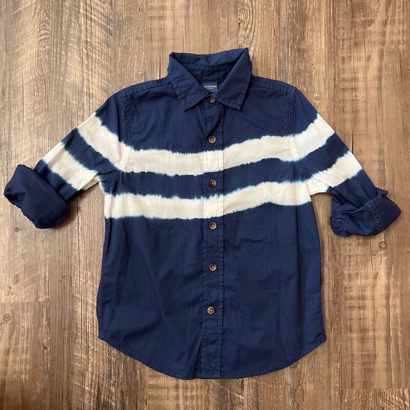 NWT Arizon Stripe Button, Navy, Size: Toddler 5t