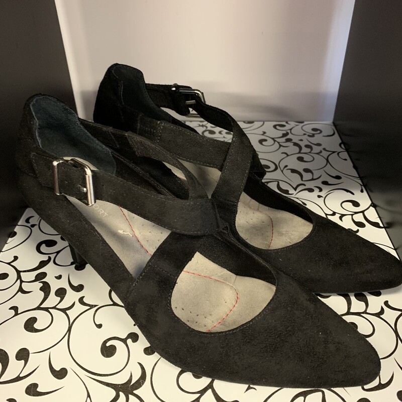 Rockport Heels,
Colour: Black,
Size: 8.5