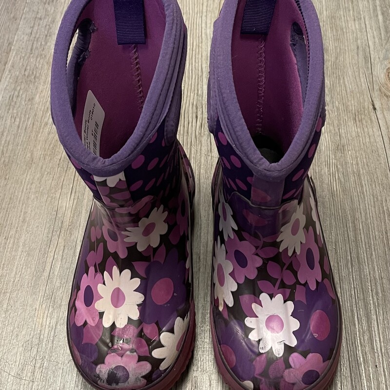 Bogs Winter Boots, Purple, Size: 9T