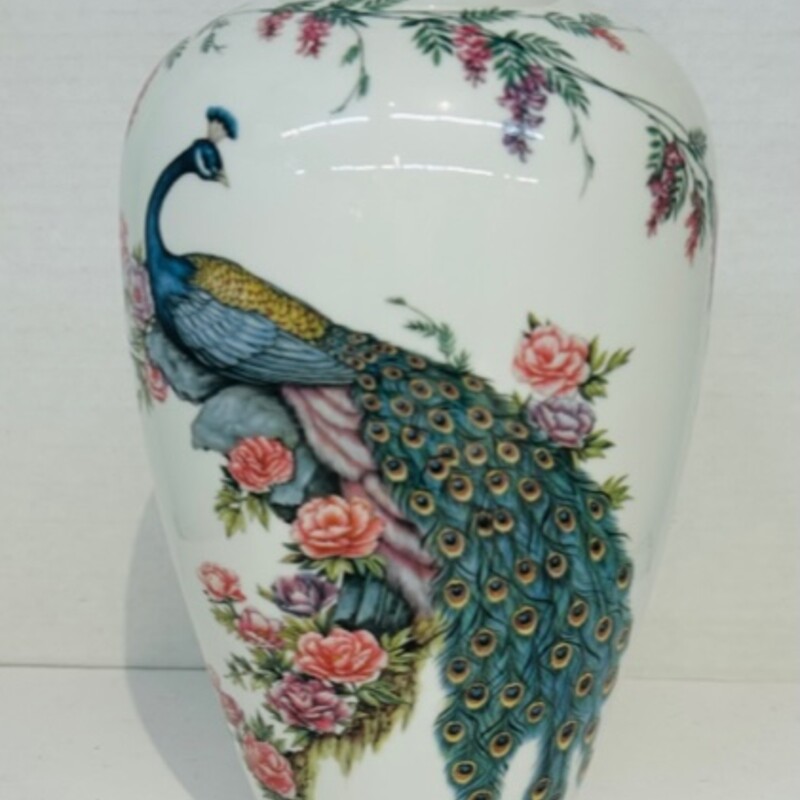 Imperial Peacock Vase
