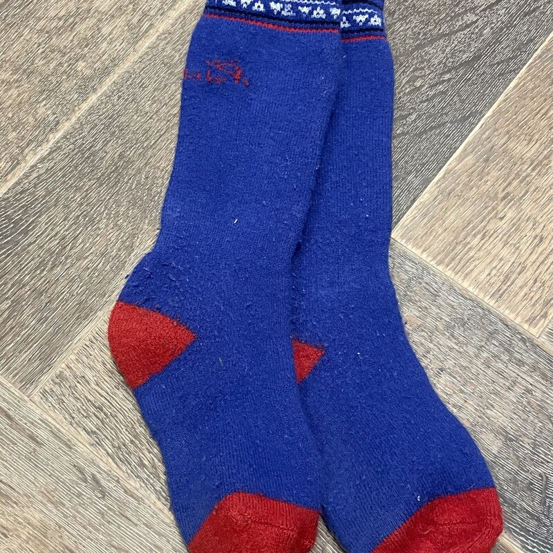 Bridgedale Wool Socks, Blue/Red, Size: 8-10T
