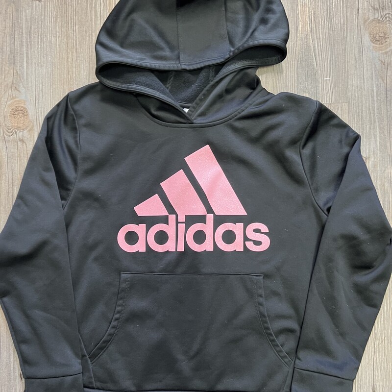 Adidas Active Hoodie, Black, Size: 8-9Y