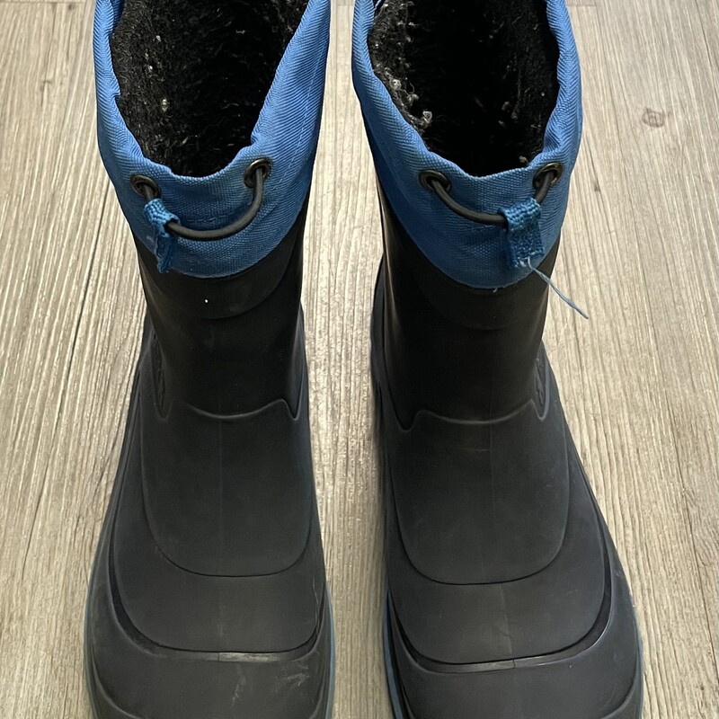Kamik Lined Rain Boots, Black, Size: 4Y