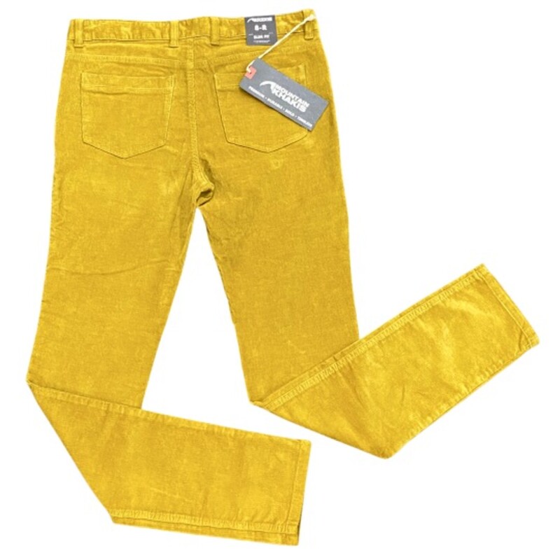 New MountainKhakis Pants<br />
Slim Fit Corduroy<br />
Color: Dijon<br />
Size: 8