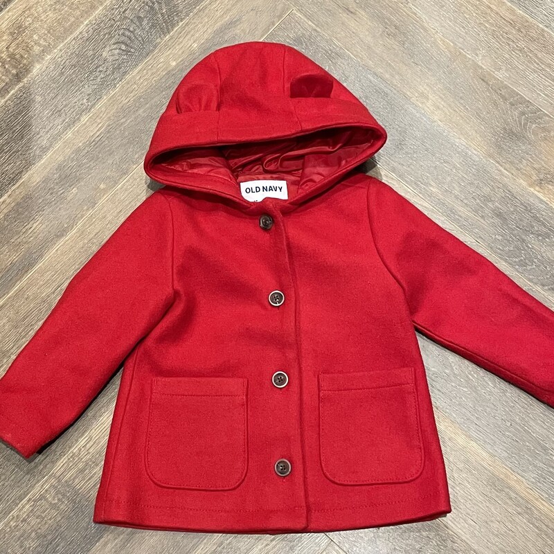 Old Navy Dress Coat, Red, Size: 2Y