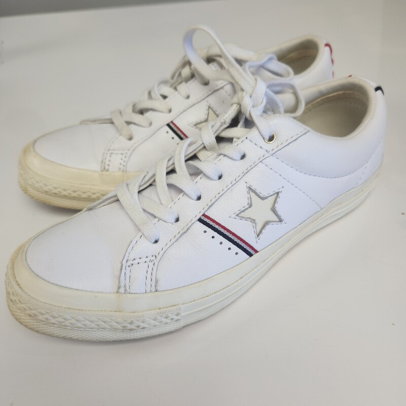 Converse One Star Piping, White, Size: 6