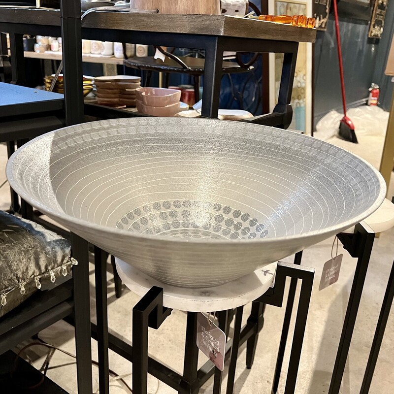 Gray Flannel Bowl, None, Size: 16x6