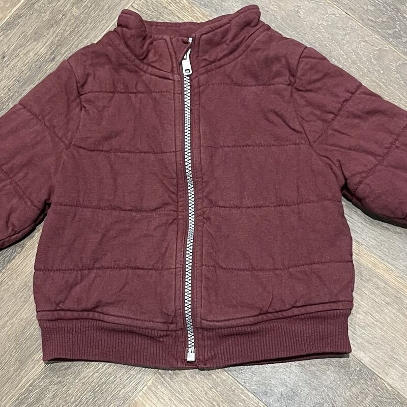 Old Navy Quilted Jacket, Maroon, Size: 18-24M