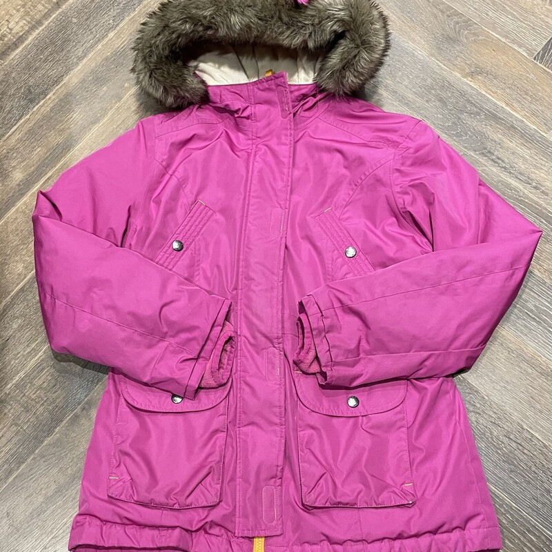 Landsend Winter Jacket, Fuchsia, Size: 10-12Y