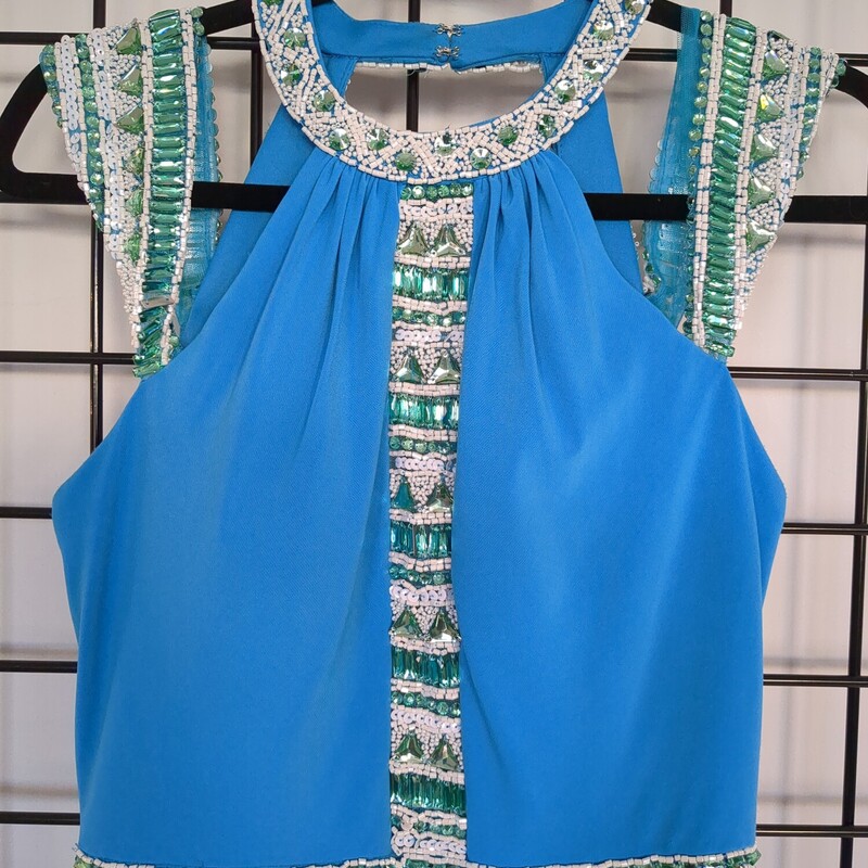 Sherri Hill Gown AS IS, Aqua, Size: 8 AS IS
Few of the beads need to be re stitched