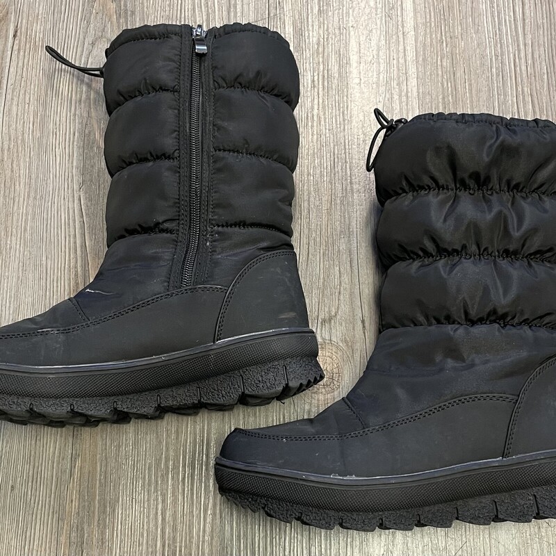 Kuiper Zip up Winter Boots, Black, Size: 6Y