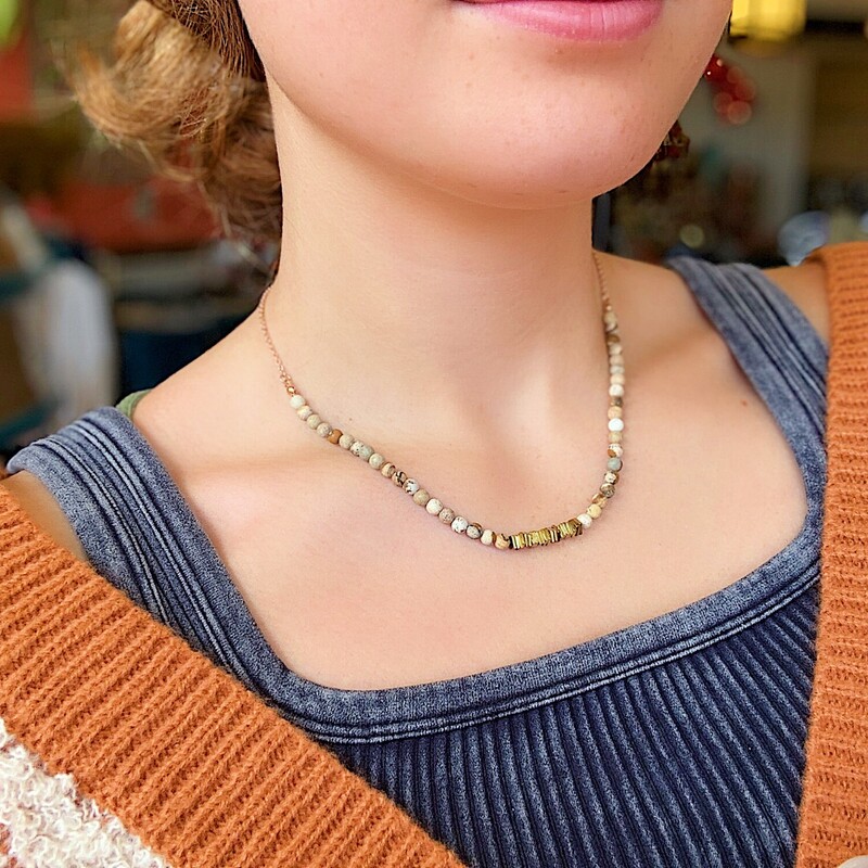 Dainty Brown Necklace