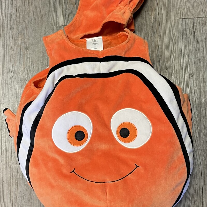 Disney Nemo Costume, Orange, Size: 6-12M