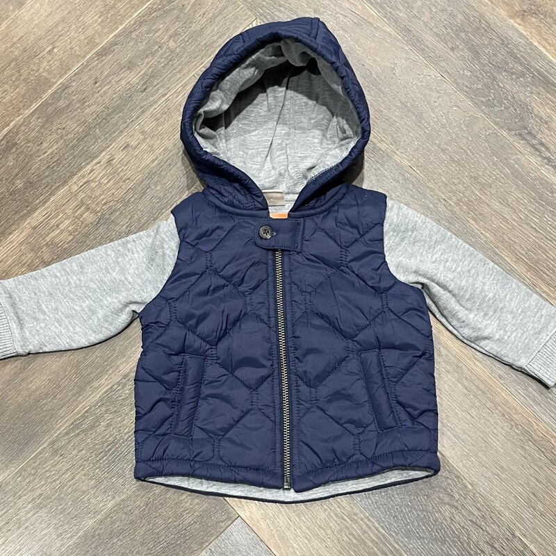 Tucker & Tate Quilted Jack, Navy, Size: 6M