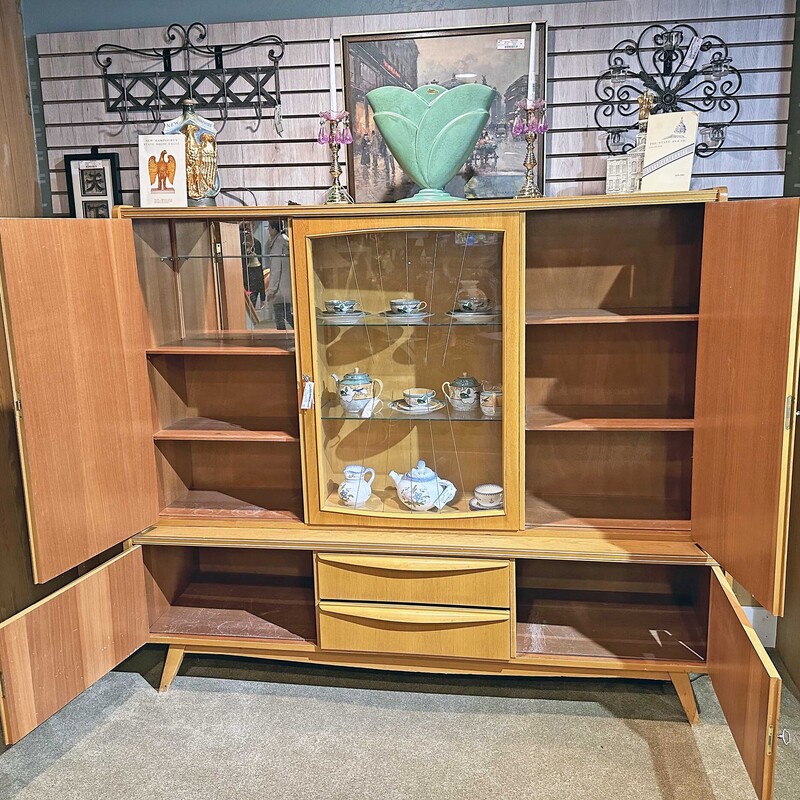 Beautiful and Unique MCM China Cabinet
NOW ONLY $148.50!!!\\
71 In x 20 In x 60 In.