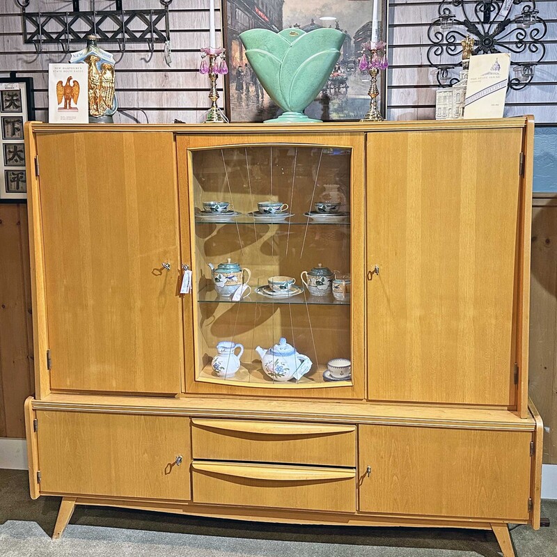 Beautiful and Unique MCM China Cabinet
NOW ONLY $148.50!!!\\
71 In x 20 In x 60 In.