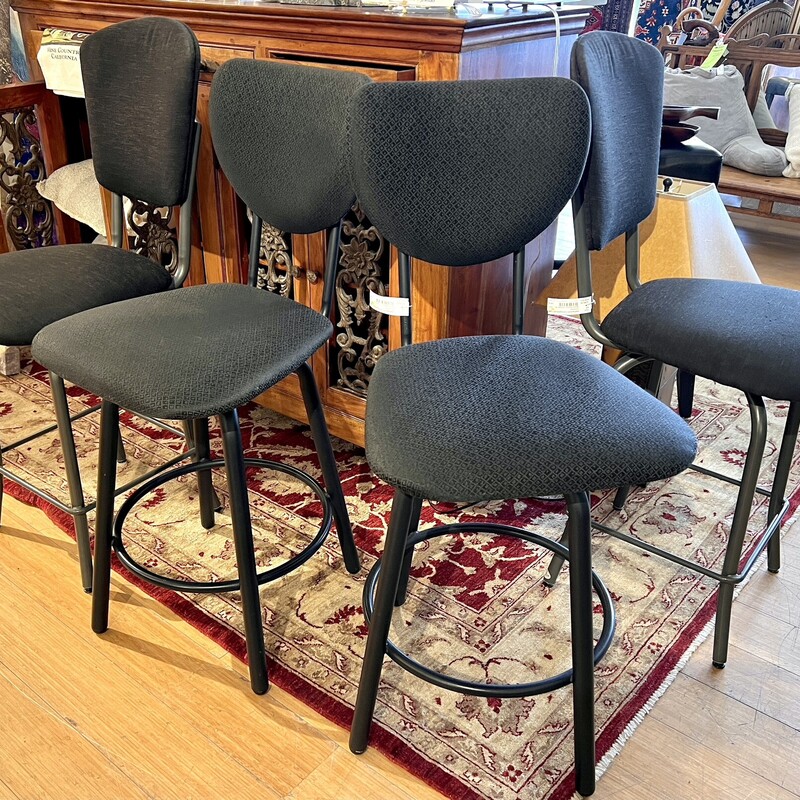 Pair of  Swivel Amisco Counter Height stools

Sencond pair available Item #10331