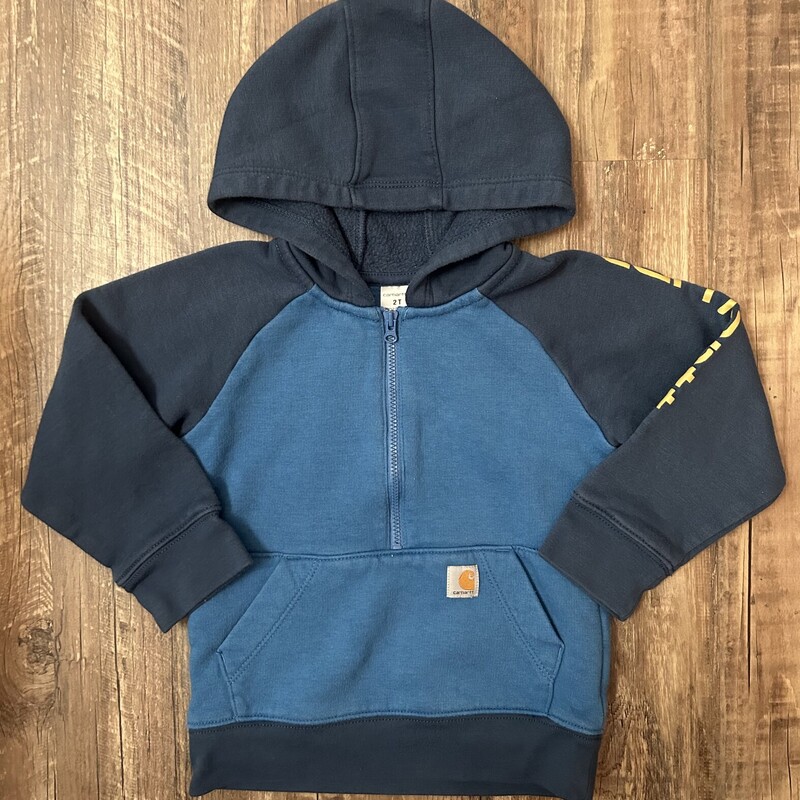 Carhartt Pullover, Blue, Size: Toddler 2t