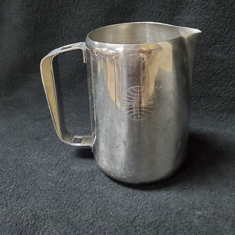 Vtg Pan Am Water Pitcher, Stainless, Size: 6H