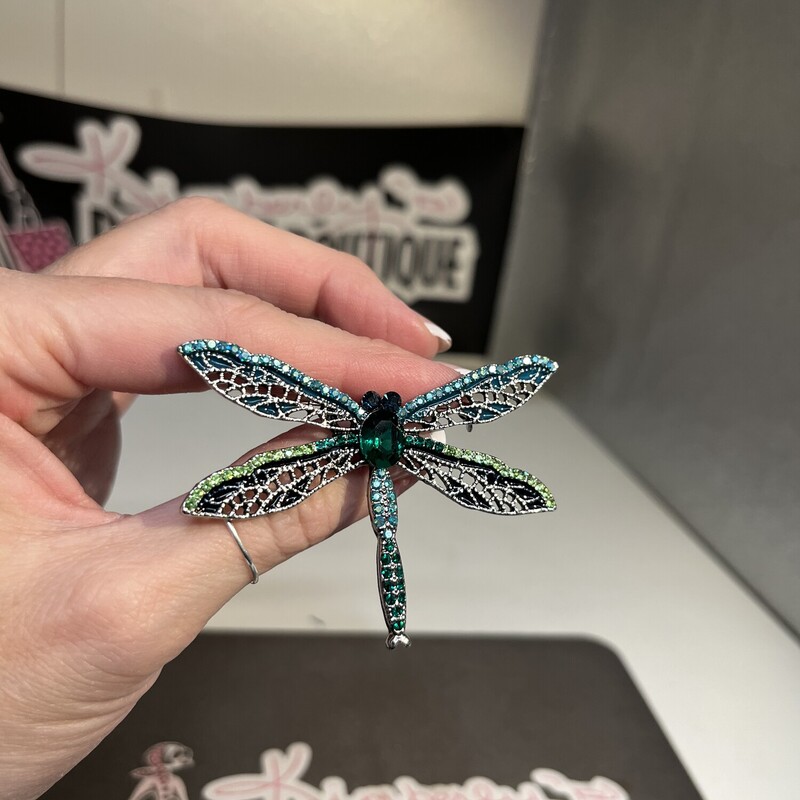 Brand New Bejeweled DragonFly Pin