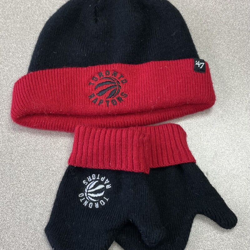 Toronto Knit Hat, Red/blk, Size: 12M