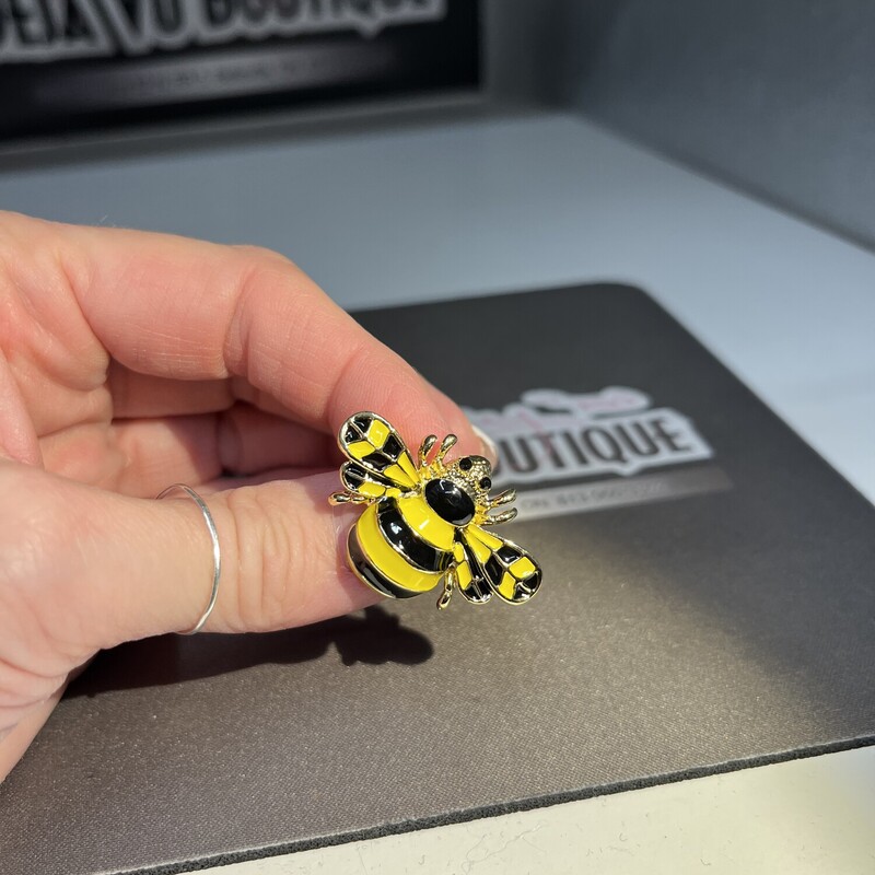 Brand New Yellow & Black Bumble Bee Pin