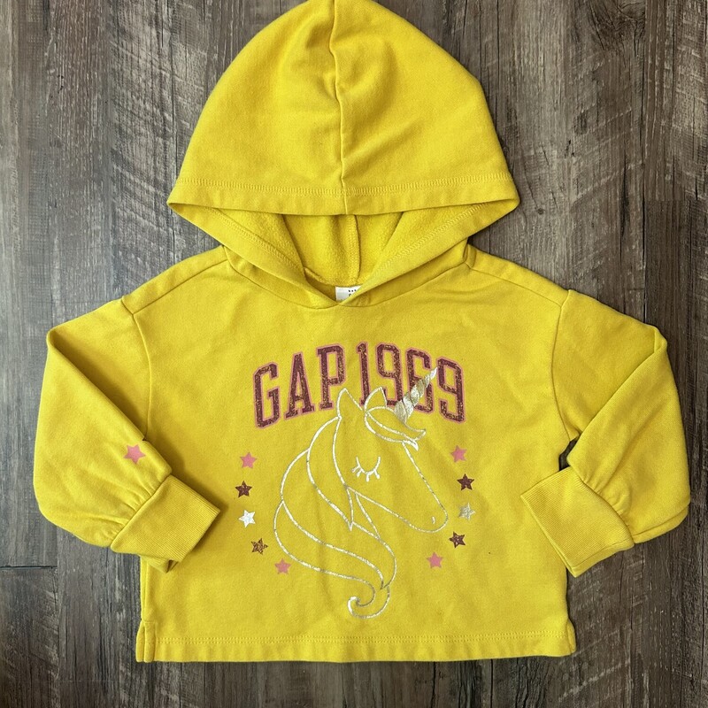 Gap ASIS Thin Fleece Top, Mustard, Size: Toddler 2t