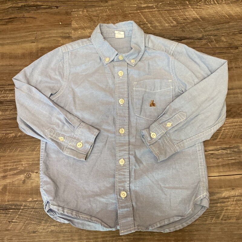 Gap Chambrey Shirt, Babyblue, Size: Toddler 5t