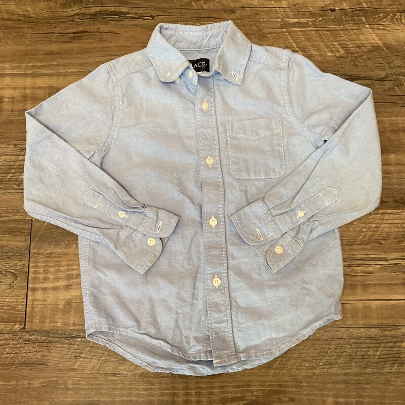Place Buttondown Shirt, Blue, Size: Toddler 5t