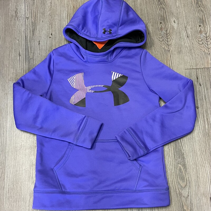 Underarmour Pullover Hood, Purple, Size: 10-12Y