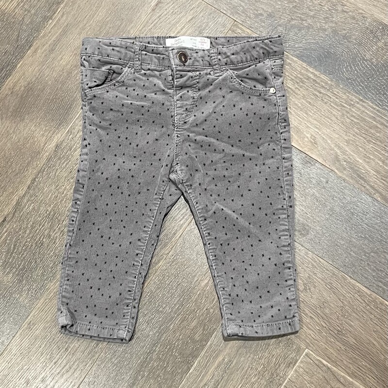 Zara Corduroy Jeans, Grey, Size: 6-9M