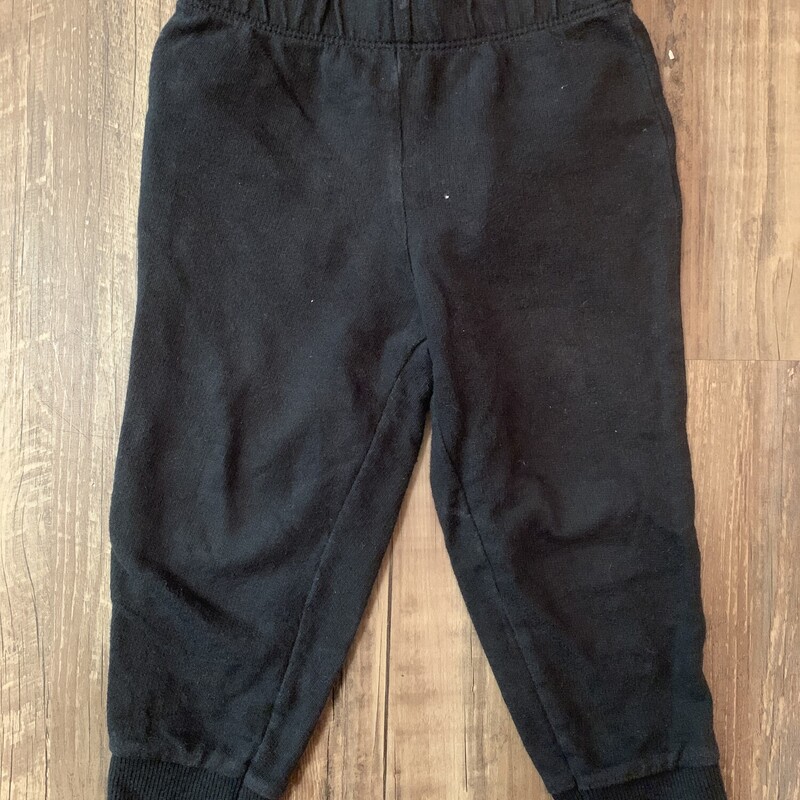 Carters Black Sweatpants, Black, Size: Baby 24m