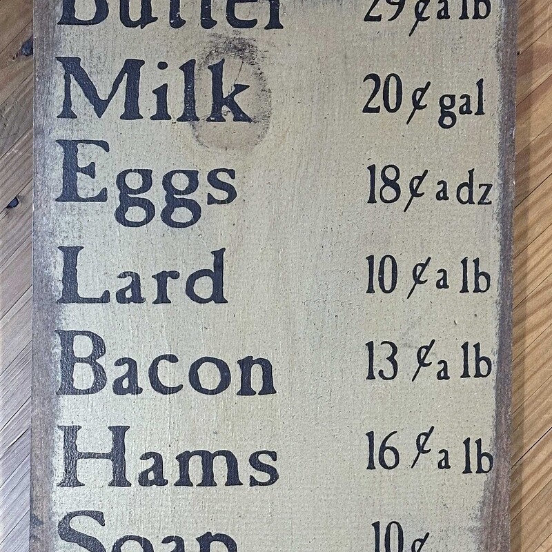 Wooden Grocery Sign
11 In x 16 In.