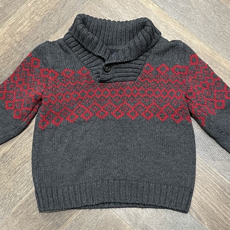 Gap Knit Sweater, Grey, Size: 18-24M