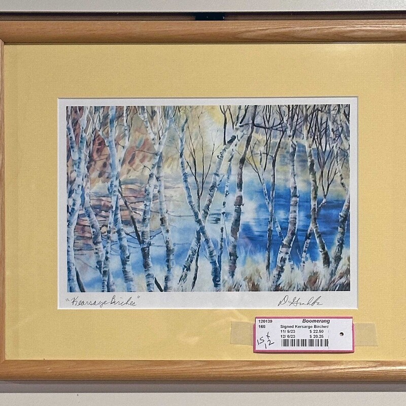 Signed and Numbered Kersarge Birches
15 In x 12 In