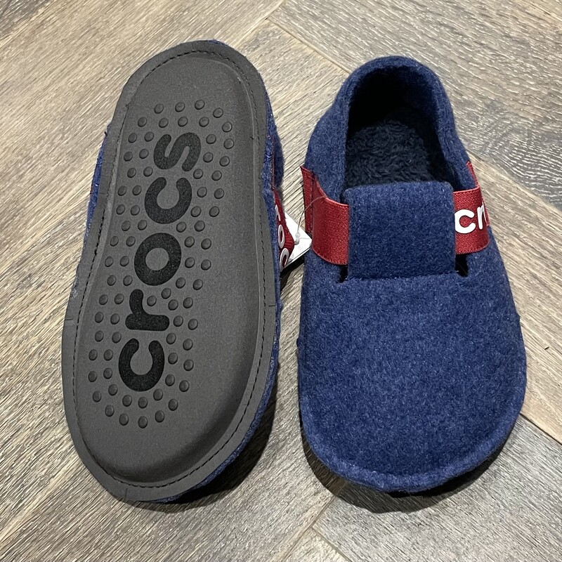 Crocs Indoor Slippers, Navy, Size: 10T