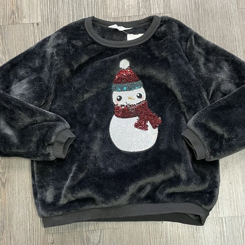 H&M Sweatshirt, Charcoal, Size: 6-8Y