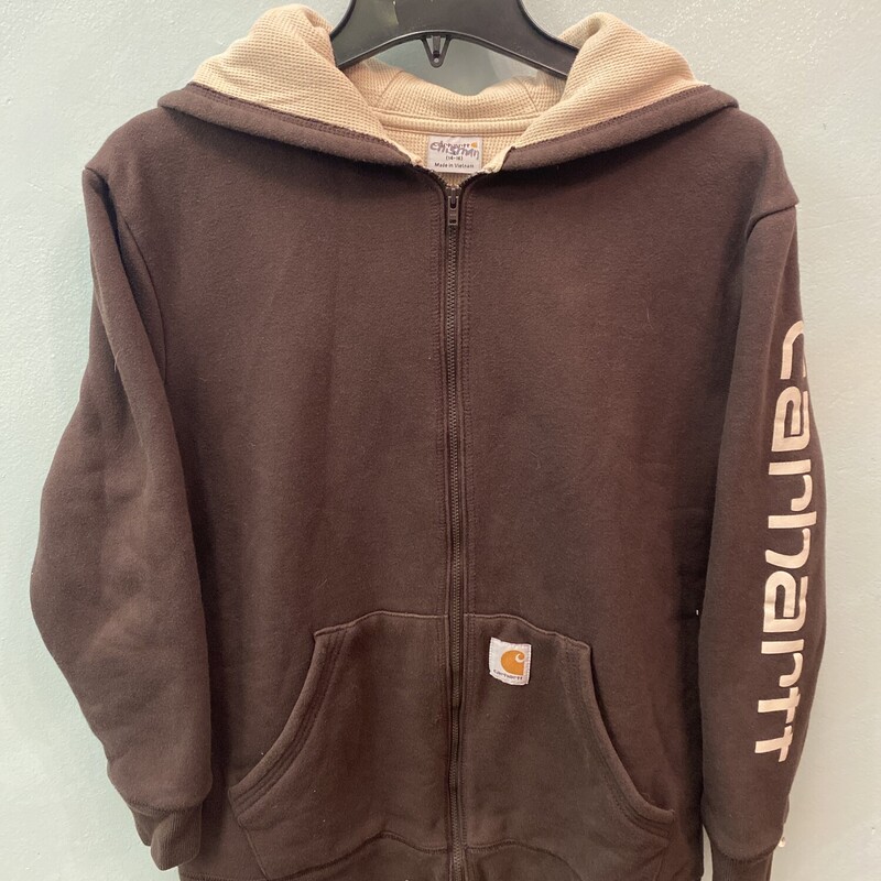 Carhartt Thermal Hoodie, Brown, Size: Youth XL