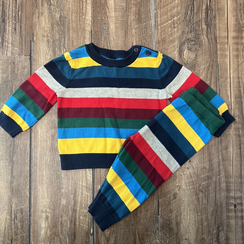 Gap 2pc Stripe Sweater Se, Multi, Size: Baby 6-12M