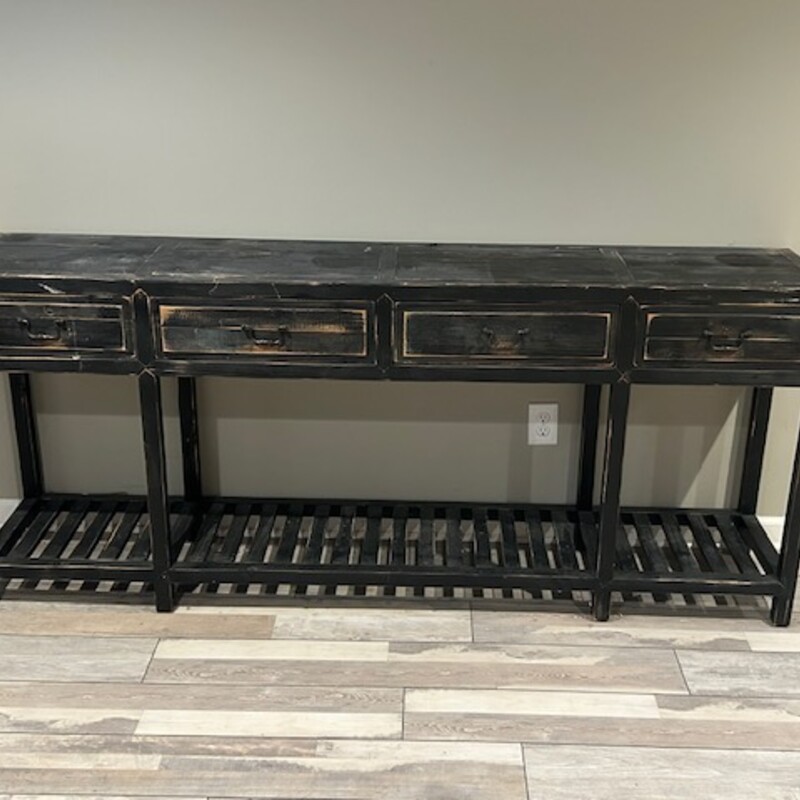 Distressed Wood Console