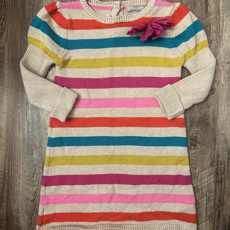 Lydia Jane Stripe Sweater, Tan, Size: Toddler 4t
