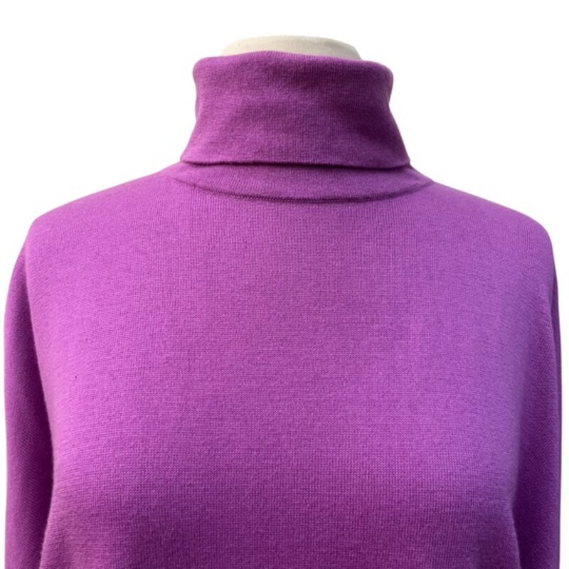 Lou & Grey Turtleneck Sweater
Cashmere Blend
Oversized
Color: Lavender
Size: Medium