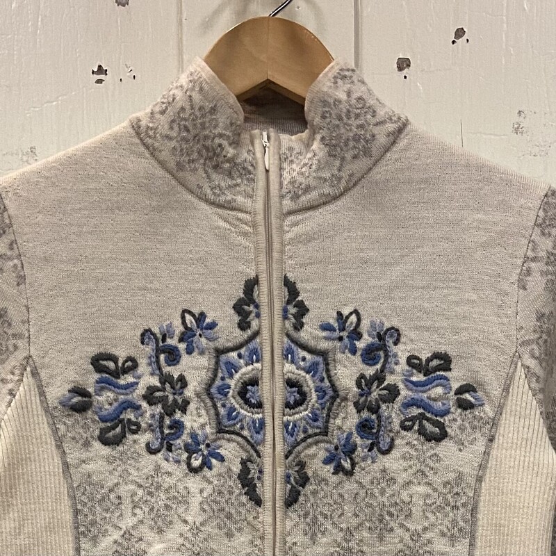 Crm/blu Wool Zip Sweater