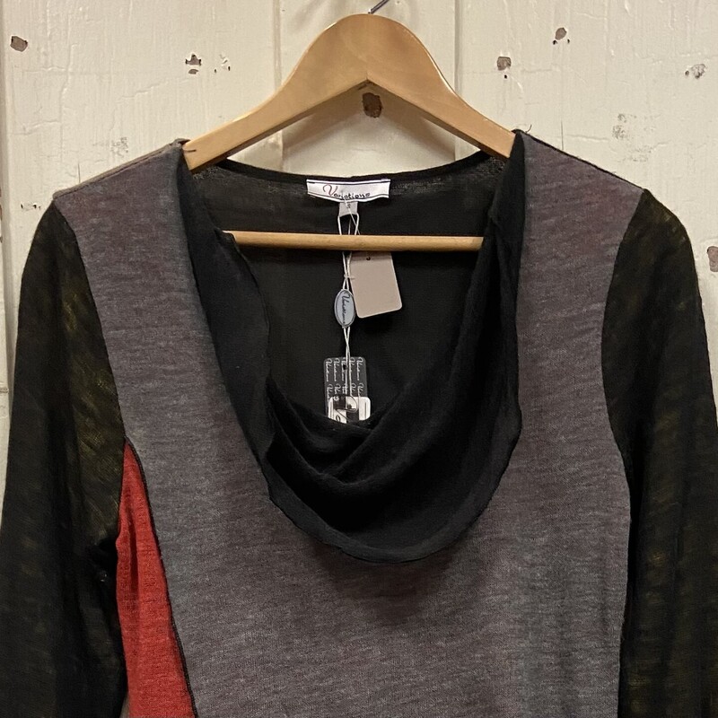 NWT Gry/or/blk Tunic