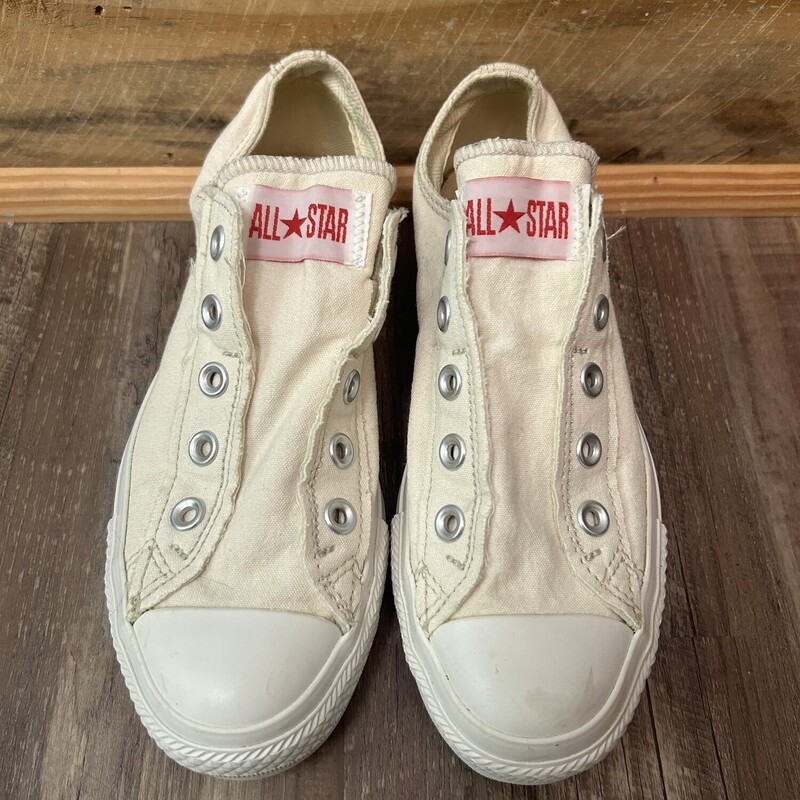 Converse Slip On All Star, Cream, Size: Shoes 4