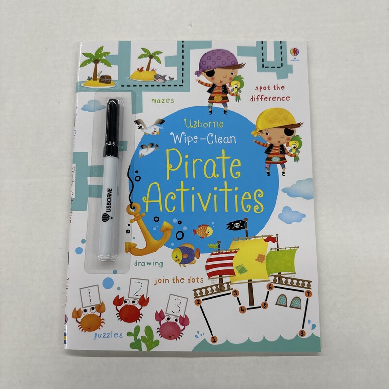 Pirate Activities, Size: Wipe Clean, Item: NEW