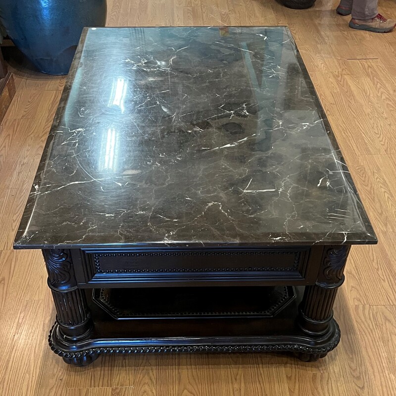 Stone Top Coffee Table, 2 Drawer
54in x 33in x 21in