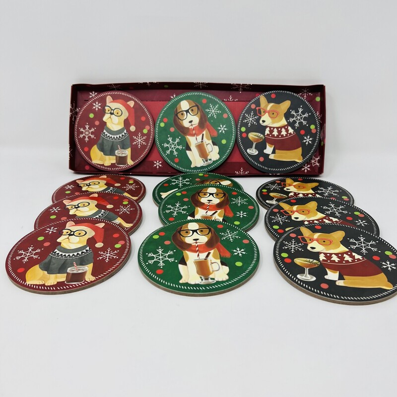 Festive Doggie Coasters