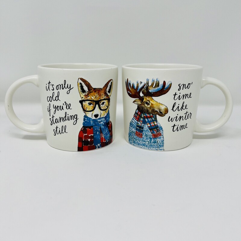 Indigo Christmas Mugs